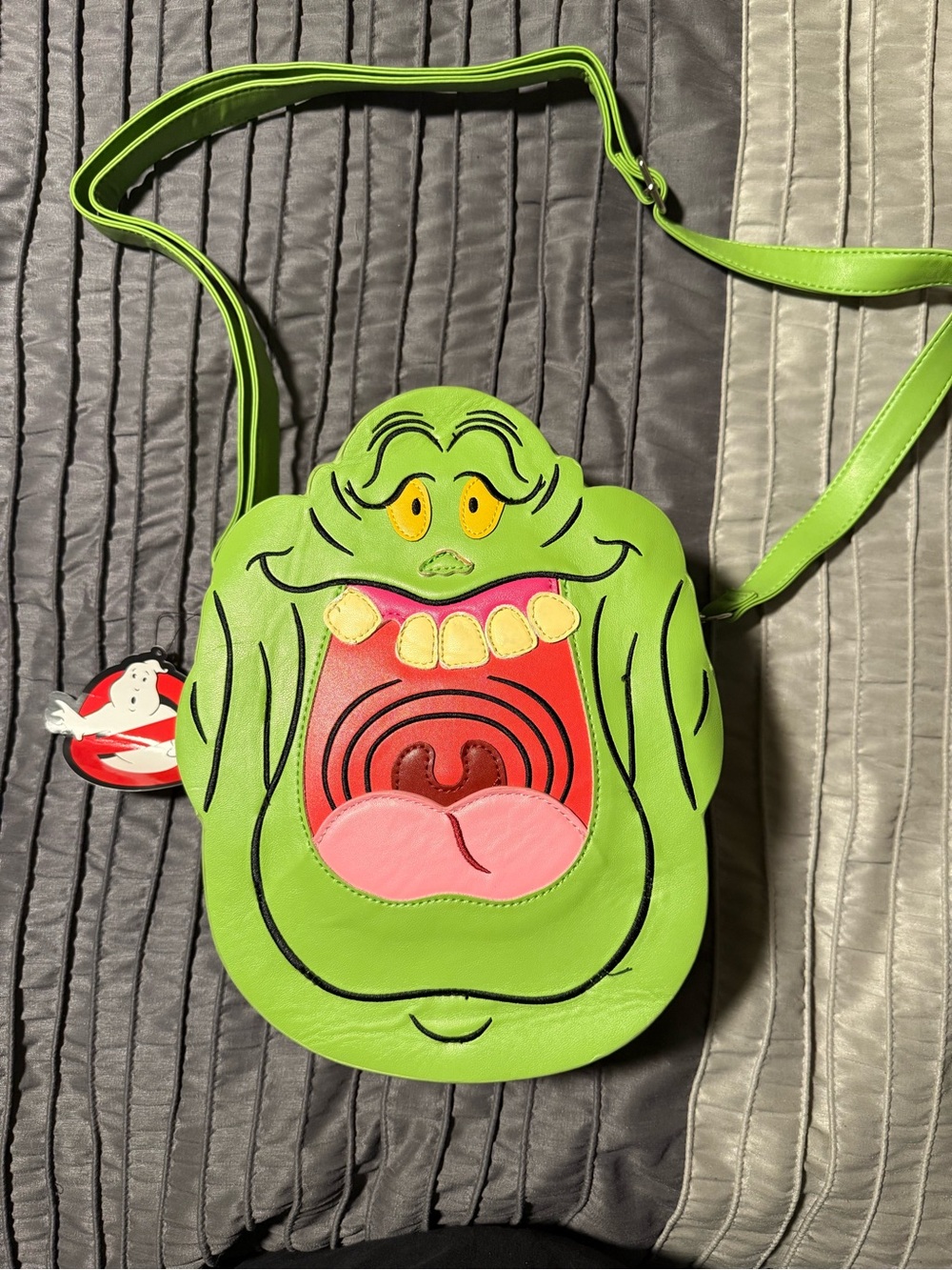 NWT Vixen by Micheline Pitt Novelty Ghostbusters Slimer Crossbody Bag - Picture 9 of 15